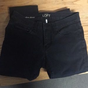 Loft Black skinny jeans